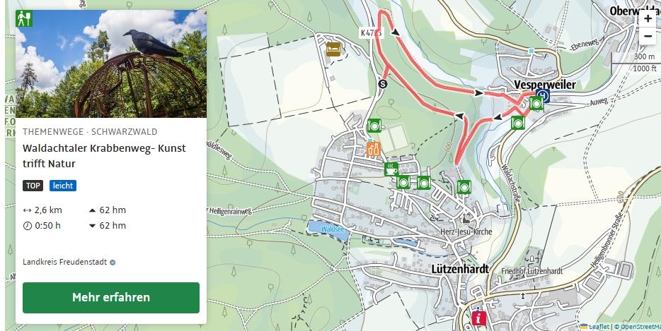 Karte Krabbenweg-zur Route auf  Regio Outdooractive